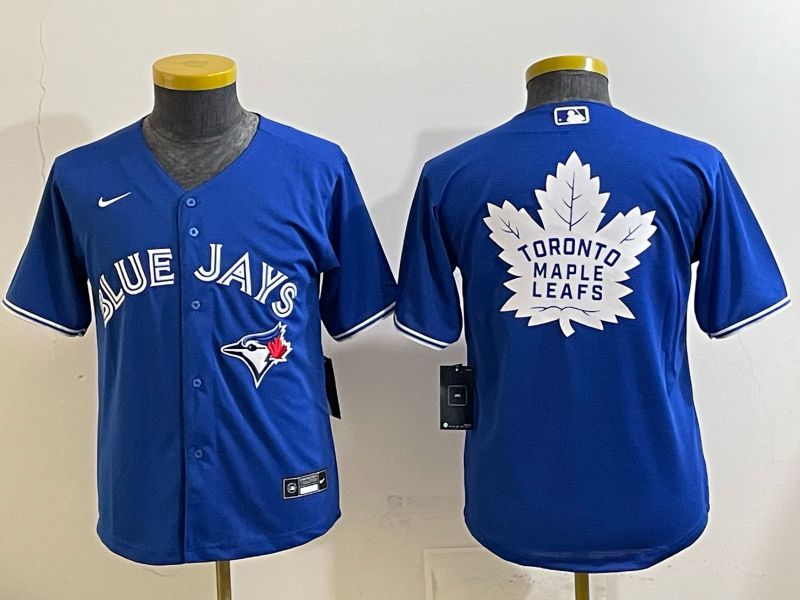 Youth 2025 Nike Toronto Blue Jays Blank blue Game MLB Jersey 06->youth mlb jersey->Youth Jersey
